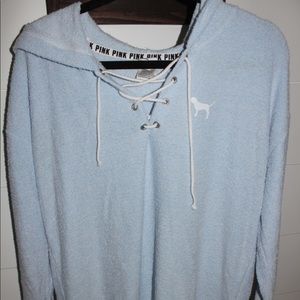 PINK sweater with hoodie